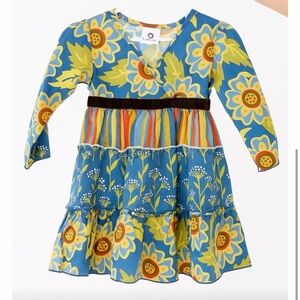 Vintage kids- Beary Basics- Sunflower Delight Kids Dress- size 2T